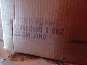 Large Box of New 14 REG 109 X 062, 22.5M Zinc Lock Washers, a Bag and a Work Bench Tray of Large Lock