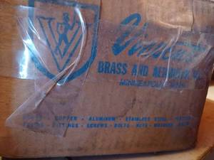 New Box of Vincent Aluminum Wing Nuts and a One-Gallon Can of New Round Flat-Head Bolts -Same Size