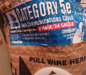 Partial Box of Category 5e Data Communications Cable, 4-Pair24 Gauge