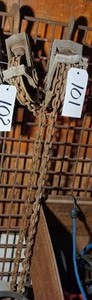 Chain Hoist (101 and 102 are the same Chain Hoist and is being sold under 101. Mistakingly tagged w 2 Numbers