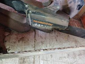 Two Remington Electric Limb Saws (1 is missing the chain, 1 is a 14-inch and 1 is 16-inch)