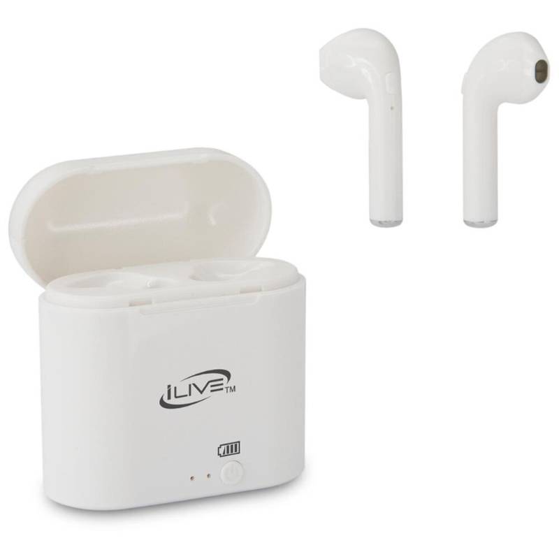 iLive True Wireless Bluetooth Earbuds in White