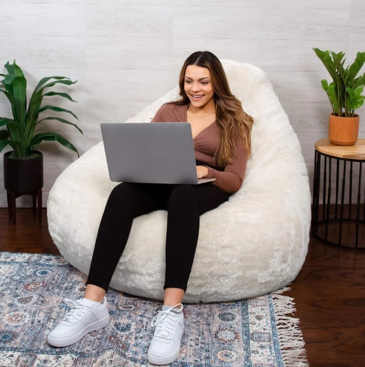 NEW Big Joe Lotus Chair - Ivory