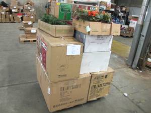 Pallet of Store Overstock, Damaged Product, and Returns - Christmas
