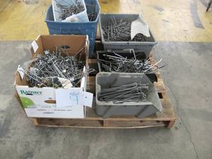 Pallet of Peg Board Accessories, Hooks, Price Tag Holders