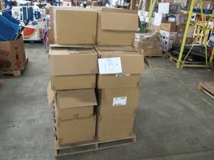 Pallet of Roughly 120 4-Packs of B Grade Illure Candles - 5 inch and 7 inch Ivory, Gold, Silver - Working B Grade