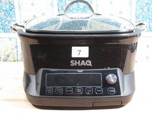 lot 7 image: SHAQ 1300W 18-in-1 Smart IQ Induction Cooking Station w Pan & Lid