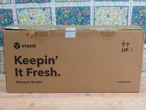 lot 24 image: Vremi Vacuum Sealer Machine - Designed for Food Preservation and Sous Vide - Includes Starter Bags and Suction Hose for Jars and Containers