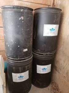 4 Plastic Barrels