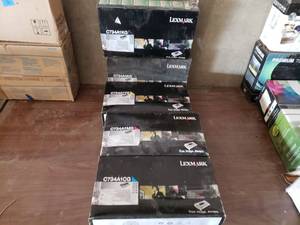 5 Boxes of Lexmark Toner