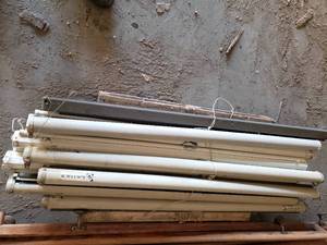 Pile of Projector Screens
