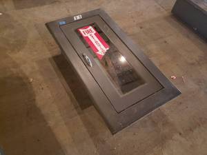 Fire Extinguisher In Wall Mounted Box