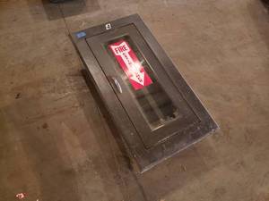 Fire Extinguisher In Wall Mounted Box
