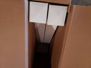 White Plastic Angle Brackets