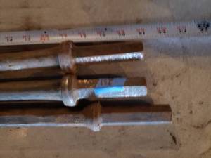 Lot of 3 Jackhammer Bits