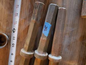 Lot of 3 Jackhammer Bits