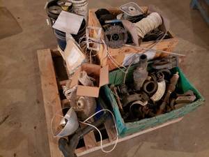 Pallet of Electric Wire and Pipe Fittings