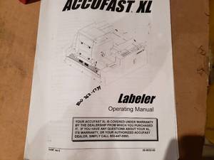Accufast XL Labeler