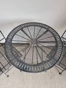 lot 7 image: Chic Alloy Folding Cafe Set