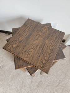 lot 43 image: Stacked Miniature Side Tables