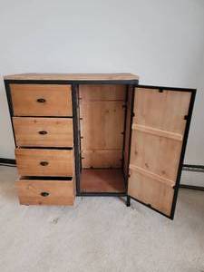 lot 47 image: Industrial Chic Storage Cabinet