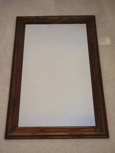 lot 28 image: Classic Wood Frame Mirror