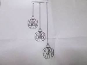 lot 1 image: 3 Pendant Light Fixture...