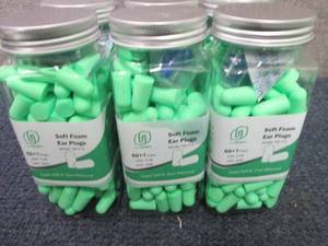 lot 4 image: 6- Ultra Soft Foam Earplugs 60 Pair...