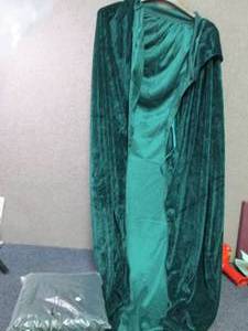 lot 17 image: 2 Green Velveteen Capes, Black Vamp...