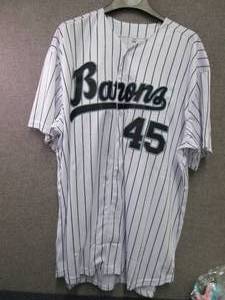 lot 33 image: 3XL Barons Jordans Baseball Jersey...