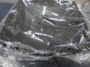 lot 115 image: 6pk- 128 oz Convex Black Bowls...