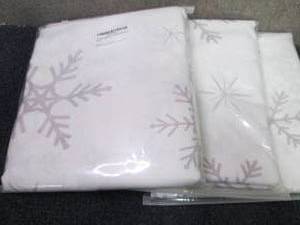 lot 127 image: 3 Snowflake Tablecloths...