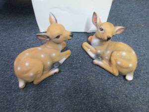 lot 140 image: 2 Fawn Figurines...