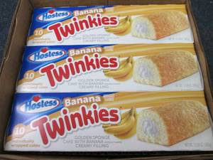 lot 190 image: 3- 10pk 13.58oz Boxes Hostess Banan...