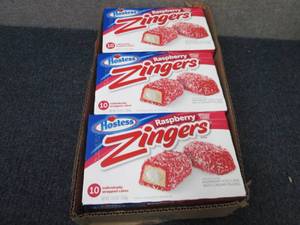 lot 198 image: 3- 10pk 13.4 oz Boxes Hostess Raspb...