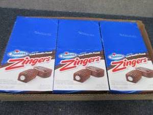 lot 203 image: 3- 6pk 22.9 oz Boxes Hostess Zinger...