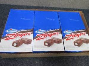 lot 204 image: 3- 6pk 22.9 oz Boxes Hostess Zinger...
