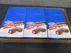 lot 206 image: 3- 6pk 22.9 oz Boxes Hostess Zinger...