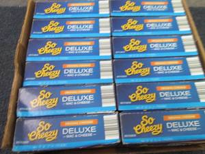 lot 215 image: 12- 14 oz Boxes So Cheesy Deluxe Ma...
