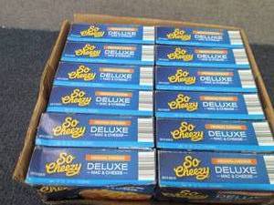 lot 217 image: 12- 14 oz Boxes So Cheesy Deluxe Ma...