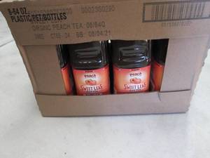 lot 240 image: 8-64 oz Bottles Sweet Leaf Peach Ic...
