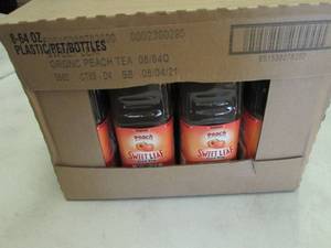 lot 241 image: 8-64 oz Bottles Sweet Leaf Peach Ic...