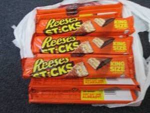 lot 258 image: 12- 3 oz Reeses Sticks King Size...