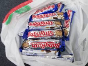 lot 263 image: 12- 1.9 oz Baby Ruth Bars...