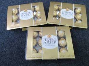 lot 271 image: 3- 5.3 oz Ferrero Rocher Chocolates...