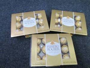 lot 272 image: 3- 5.3 oz Ferrero Rocher Chocolates...