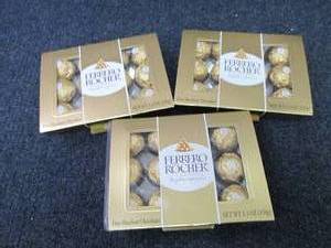 lot 273 image: 3- 5.3 oz Ferrero Rocher Chocolates...