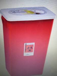 lot 317 image: 12 Gallon Red SharpSafety Sharps Co...