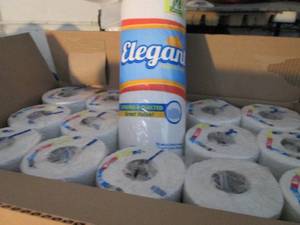 lot 406 image: Case of 30 - 70 ct 2ply Rolls Elega...