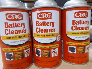 9 Cans of CRC Battery Cleaner